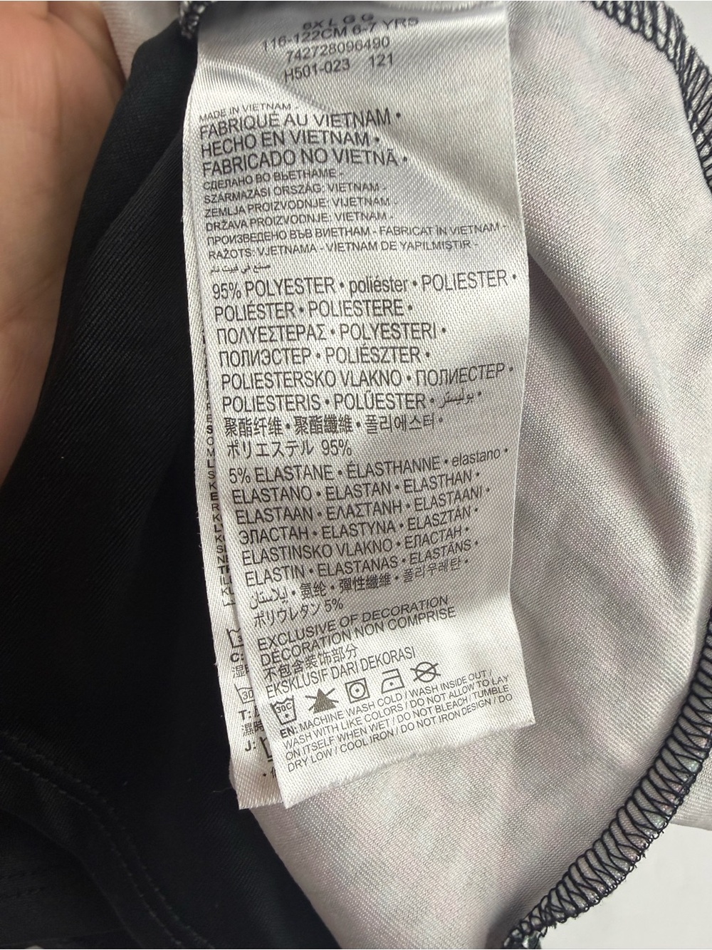Nike Girls 6X Black Multicolor Athletic Skirt Skort - Picture 7 of 7